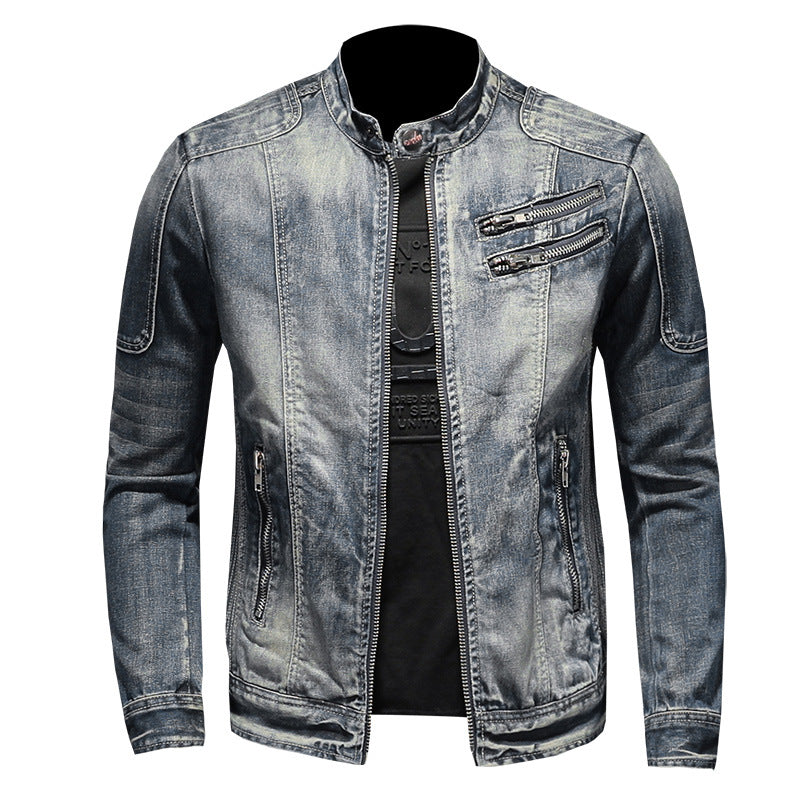 SOLO-DSQ2 Distressed Denim Jacket