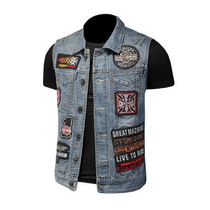 SOLO-DSQ2 2024ss Denim Vest coat